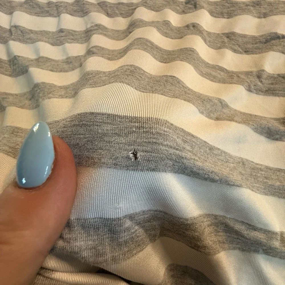 Bye Bye Calorie Car Seat Or Nursing Cover Grey White Striped